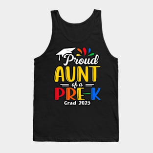 Pre-K Graduation aunt Last Day of School Proud Family of a 2023 Graduate Tank Top